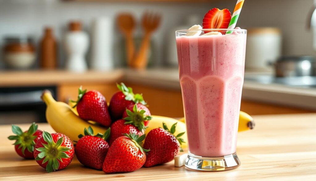 Strawberry Banana Protein Smoothie