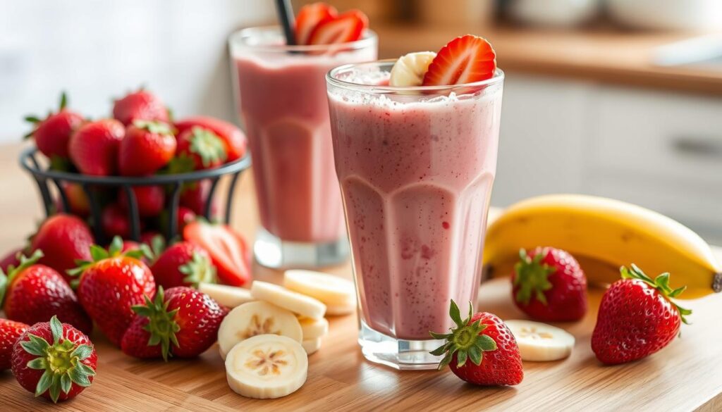 Strawberry Banana Protein Smoothie