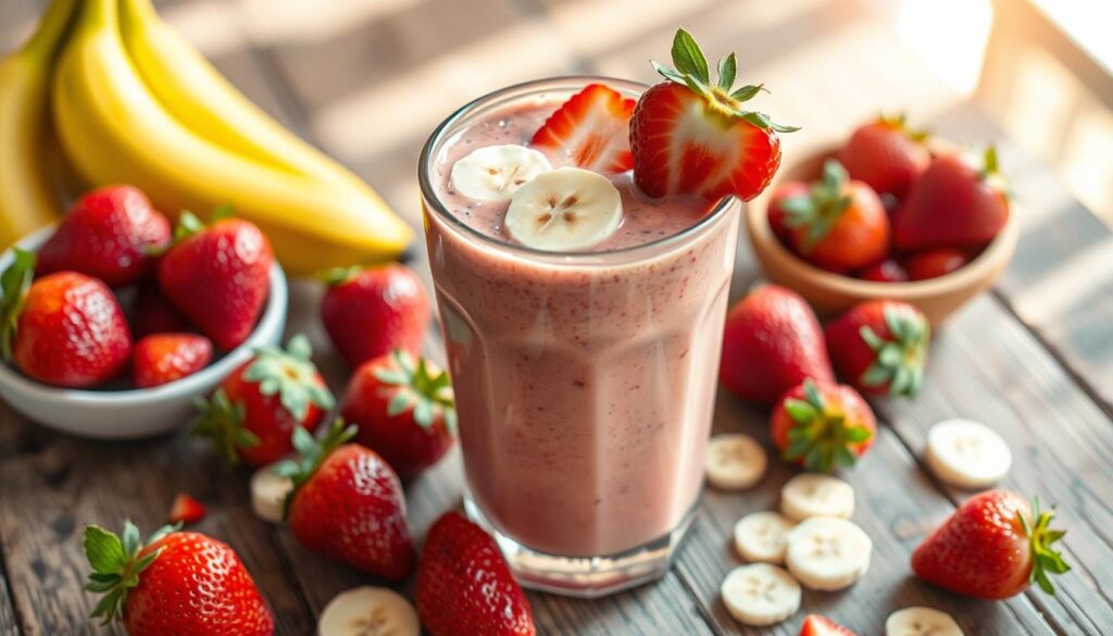 Strawberry Banana Protein Smoothie