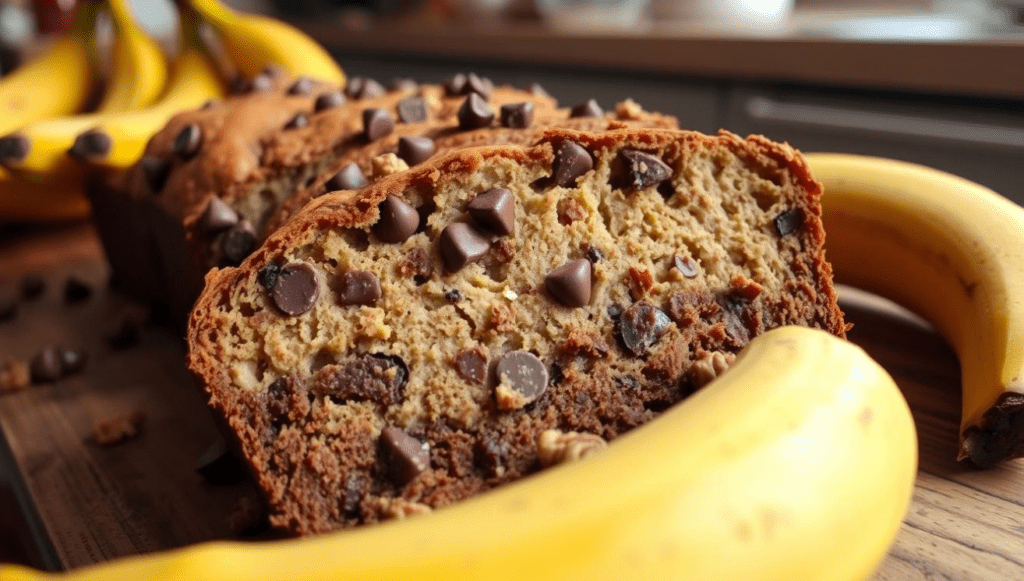 Chocolate Chip Walnut Banana Bread