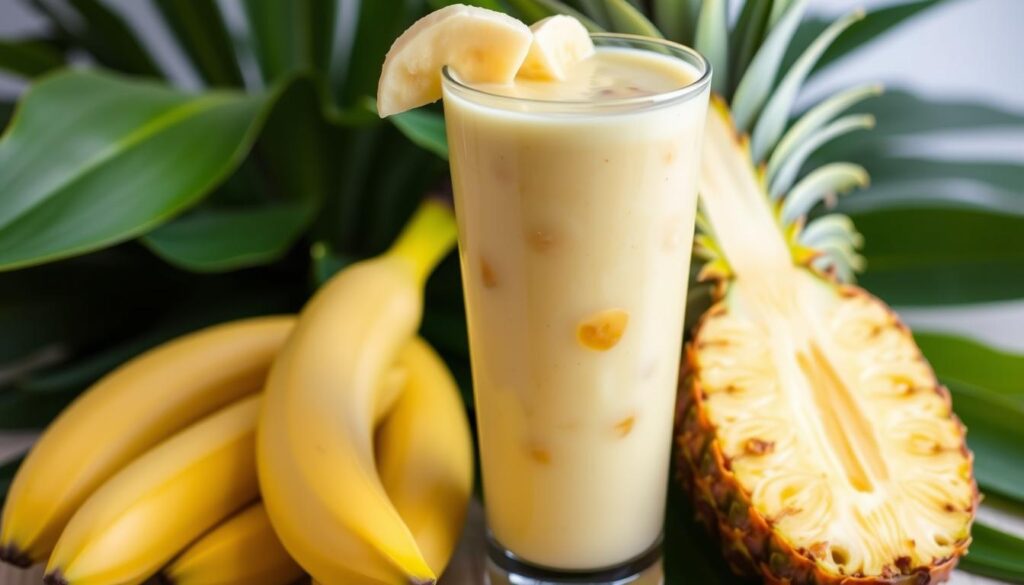 pineapple and banana smoothie