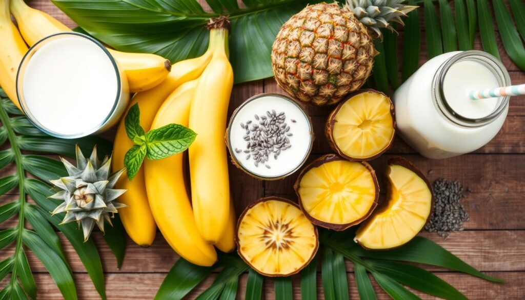 pineapple and banana smoothie