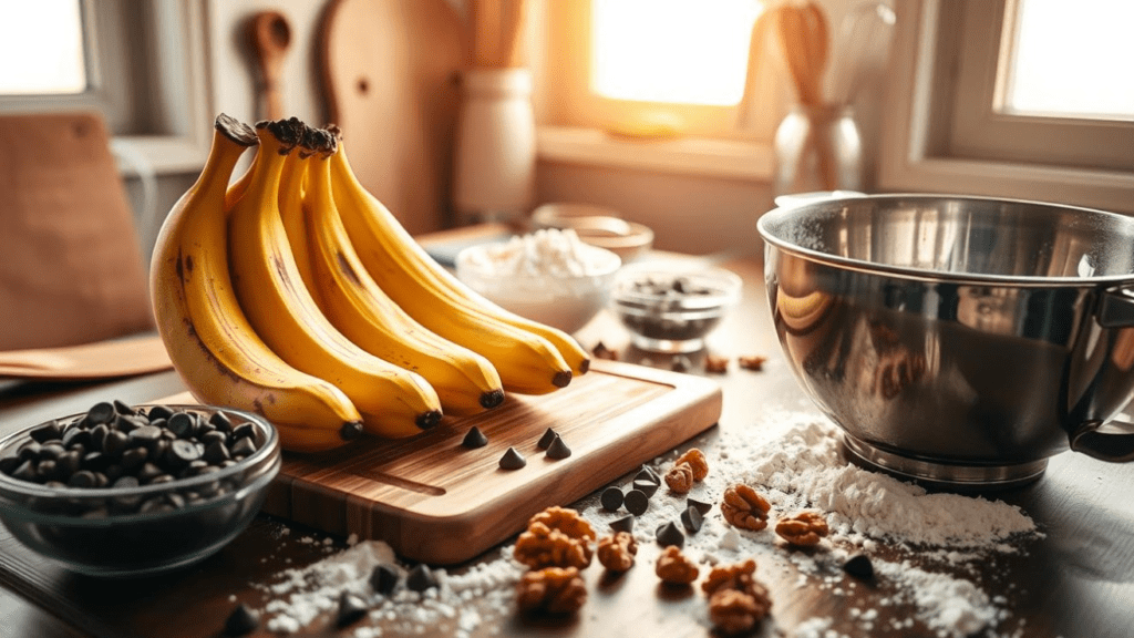 Chocolate Chip Walnut Banana Bread