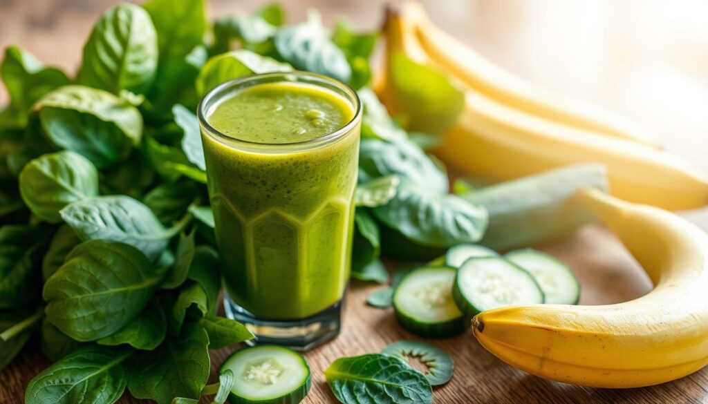 Smoothie Spinach Cucumber Banana