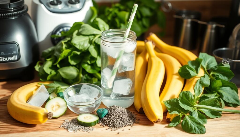 Smoothie Spinach Cucumber Banana