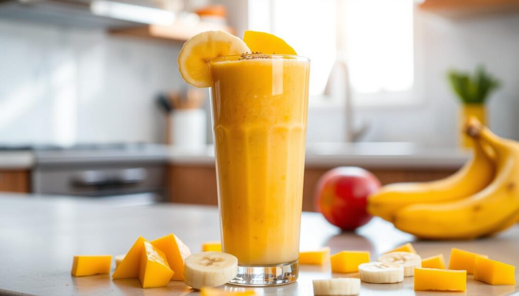 What smoothie has mango banana salt and pepper in it ?