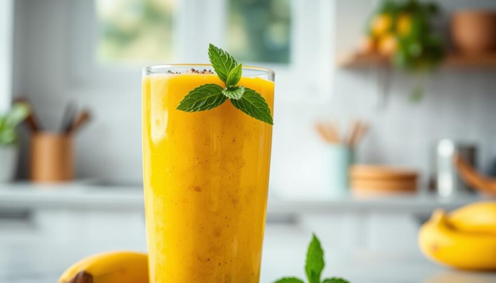 What smoothie has mango banana salt and pepper in it ?
