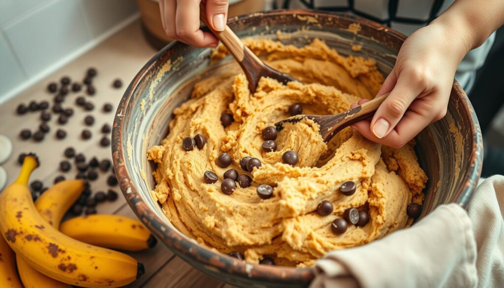 Banana Chocolate Chip Cookies
