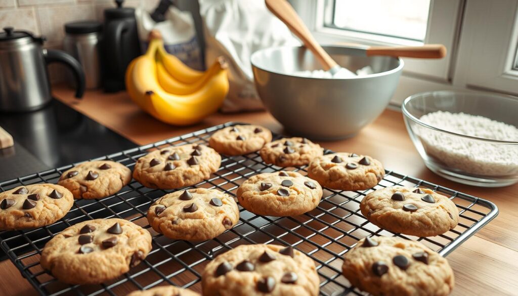 Banana Chocolate Chip Cookies