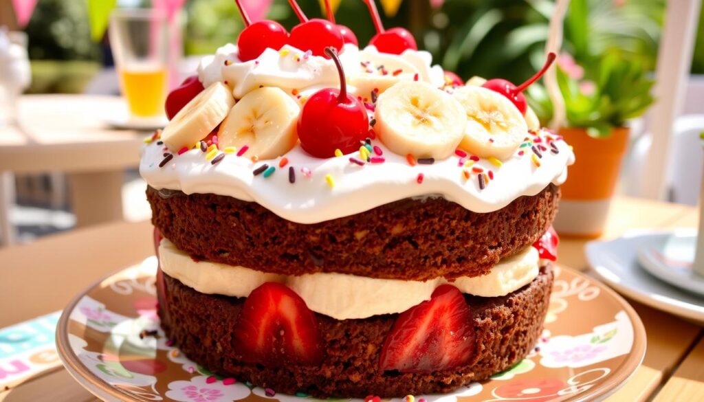 Delicious Banana Split Cake for Parties