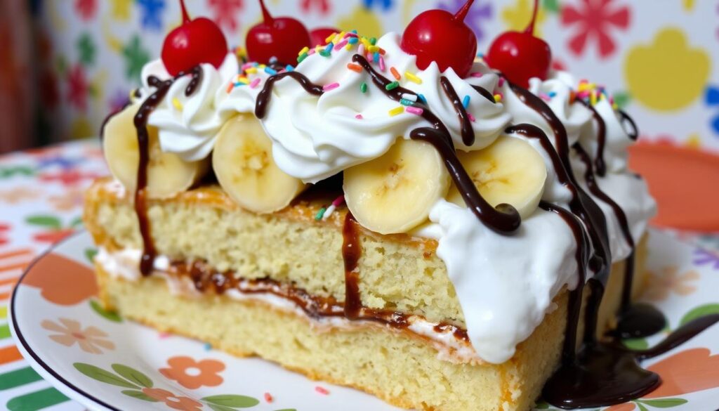 Delicious Banana Split Cake for Parties