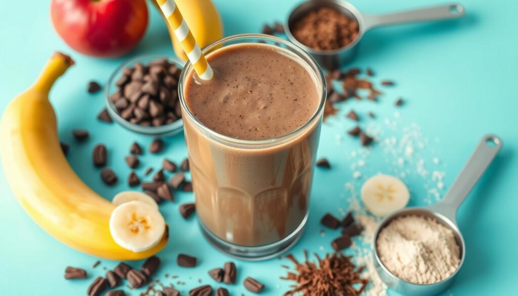 Chocolate Banana Protein Smoothie | Quick Post-Workout Snack