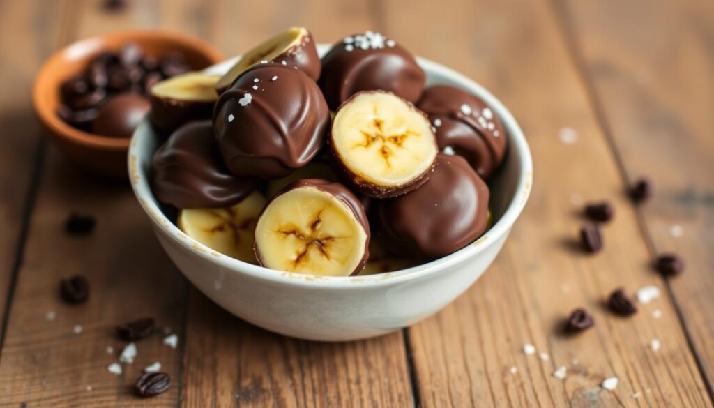Quick Frozen Banana Bites with Dark Chocolate - Healthy Dessert