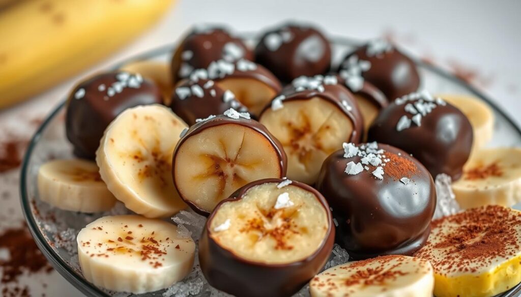 Quick Frozen Banana Bites with Dark Chocolate - Healthy Dessert