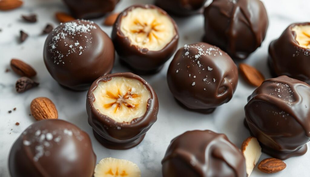 Quick Frozen Banana Bites with Dark Chocolate - Healthy Dessert