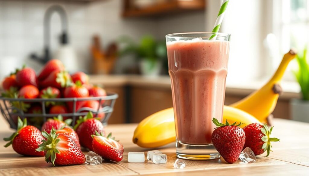 strawberry banana smoothie