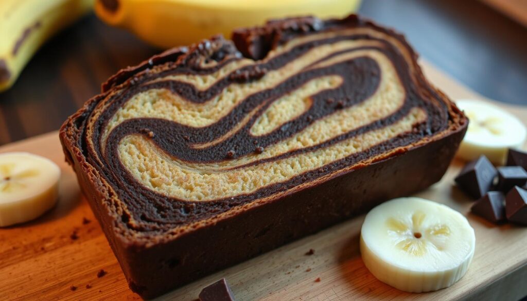 Chocolate Marbled Banana Bread