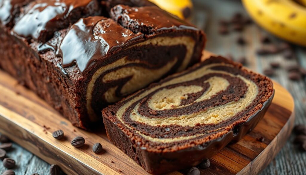 Chocolate Marbled Banana Bread