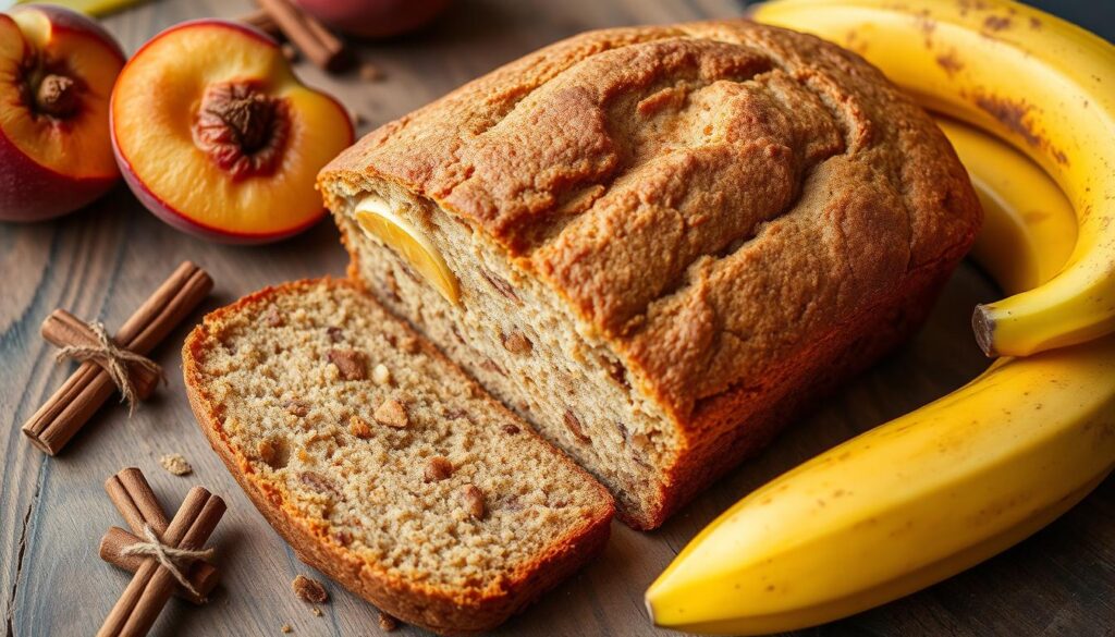 Cinnamon Peach Banana Bread