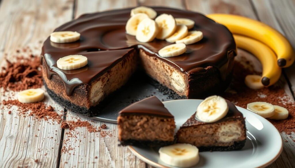 Chocolate Banana Cheesecake