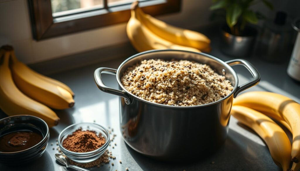 chocolate banana quinoa