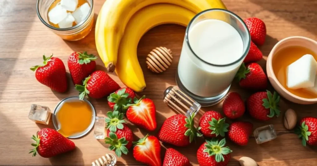 strawberry banana smoothie