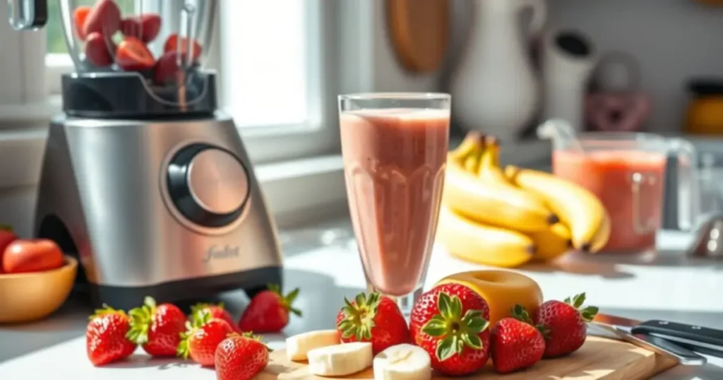 strawberry banana smoothie