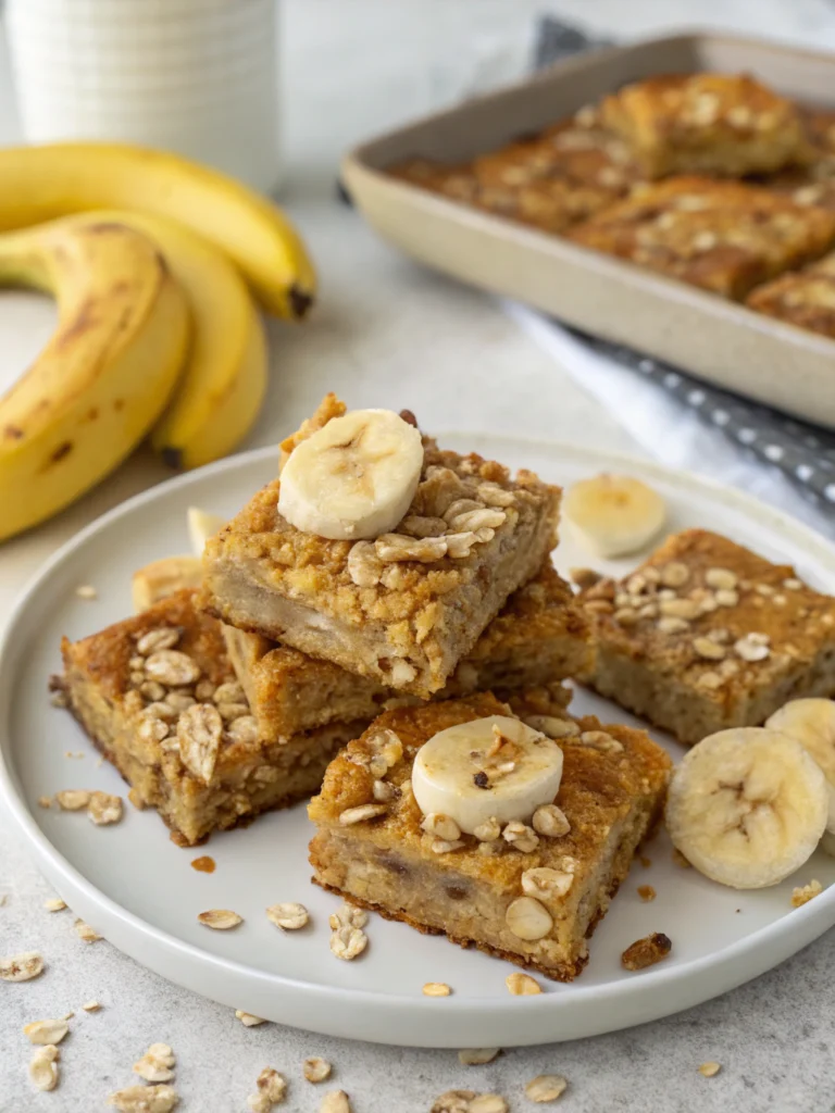 Fuel Your Day No Bake Banana Breakfast Bars