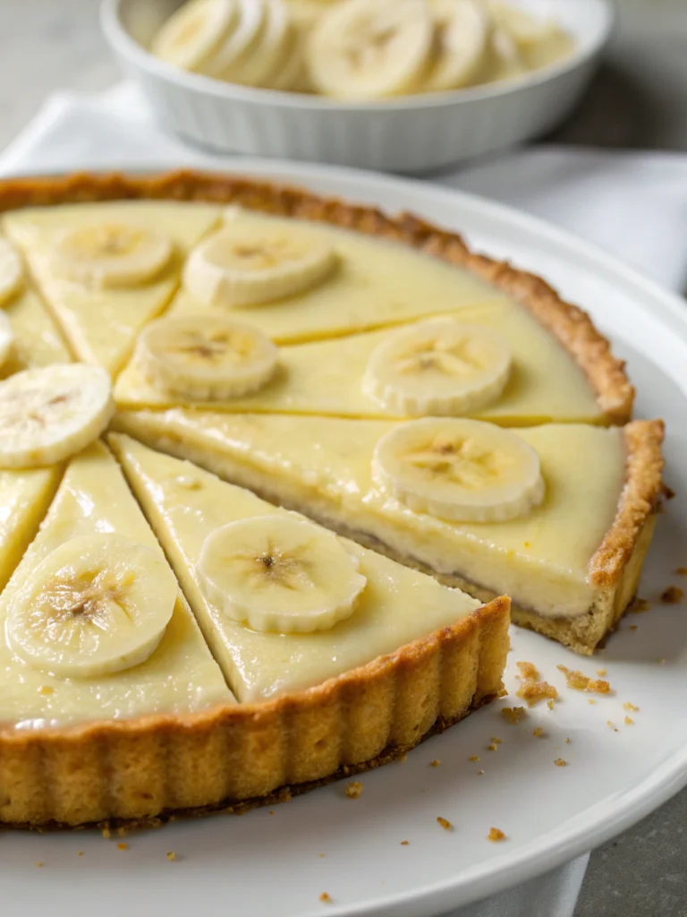 banana diplomat cream tart