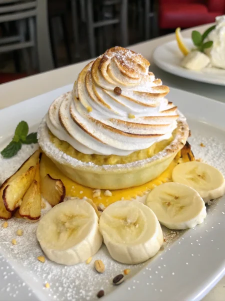 Banana Baked Alaska with Meringue