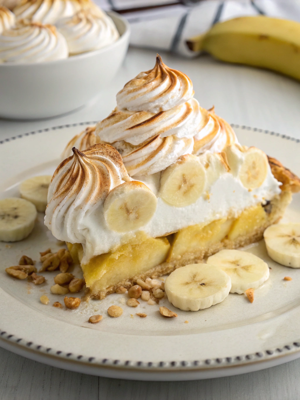 Banana Baked Alaska with Meringue ingredients